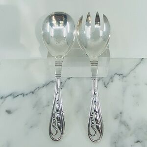 Vintage hallmarked Denmark, George Jensen, # 42, sterling ornamental serving set